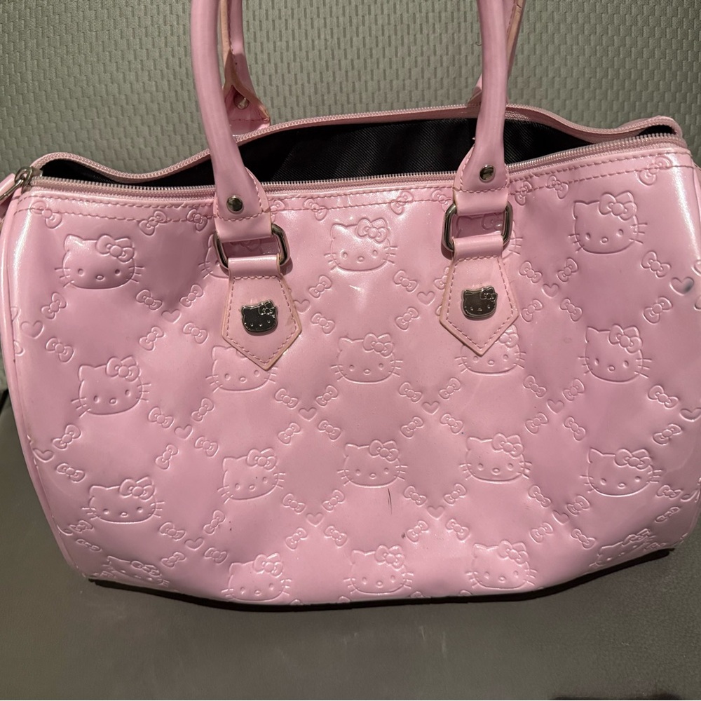Rare Hello Kitty Loungefly Pink Large Satchel – Metallic Hardware, Speedy Style